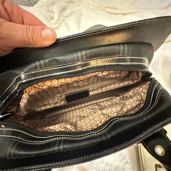 Tartan Plaid Bowler Bag Faux Leather Buckle Shoulder Bag - Picture 4 of 13